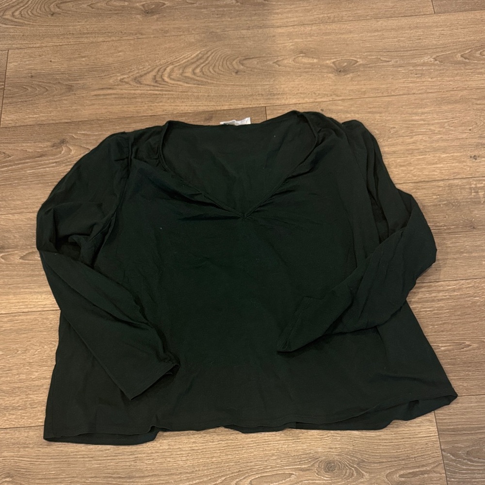 Mango Black Long Sleeve Women's Top